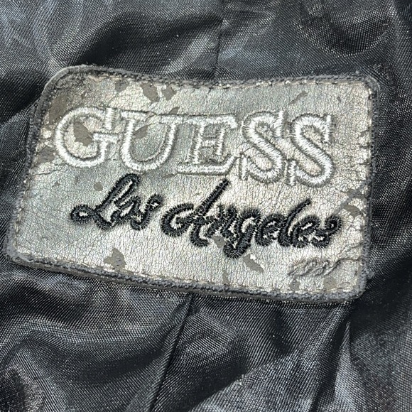 Guess Womens Wool Blend Lined Short Collared Fitted Pea Coat Size Small Charcoal - Picture 5 of 6